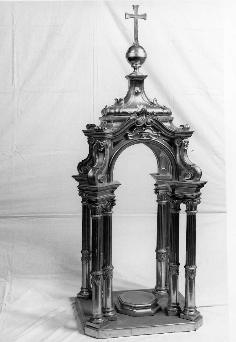 tronetto per esposizione eucaristica - manifattura bolognese (seconda metà sec. XIX)