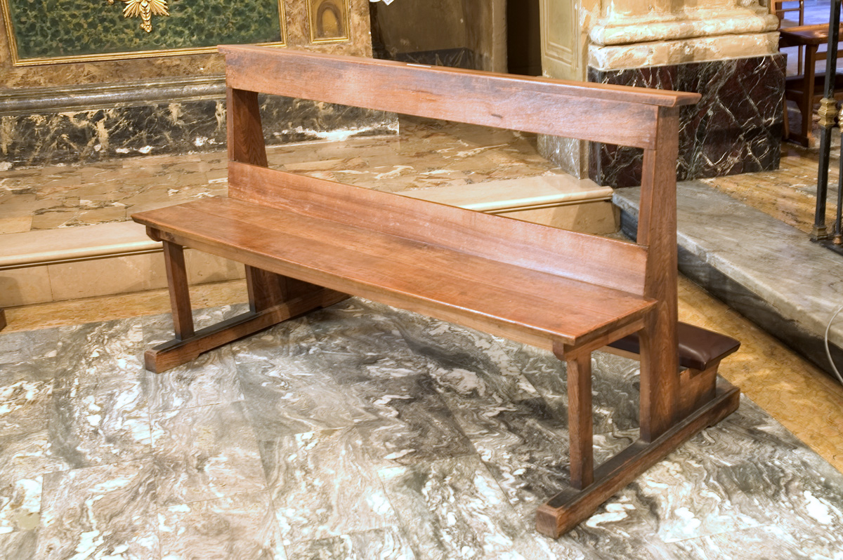panca con inginocchiatoio - manifattura bolognese (prima metà sec. XX)