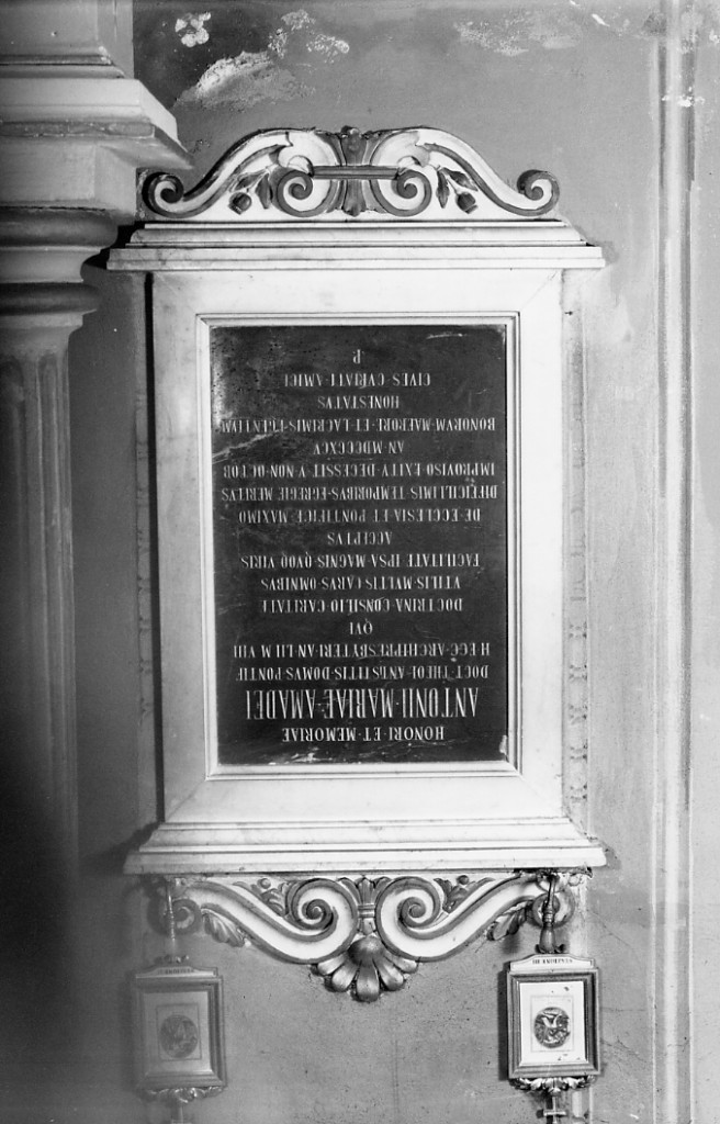 lapide - manifattura emiliana (sec. XIX)