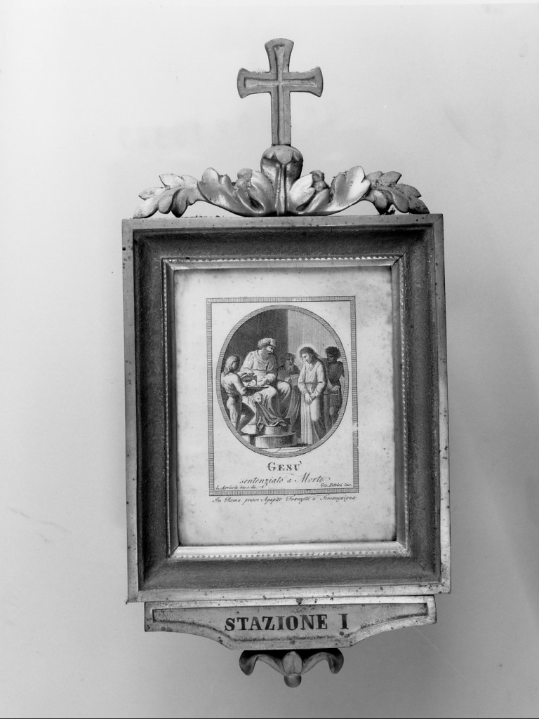 Stazioni della Via Crucis (incisione, insieme) - ambito emiliano (sec. XIX)