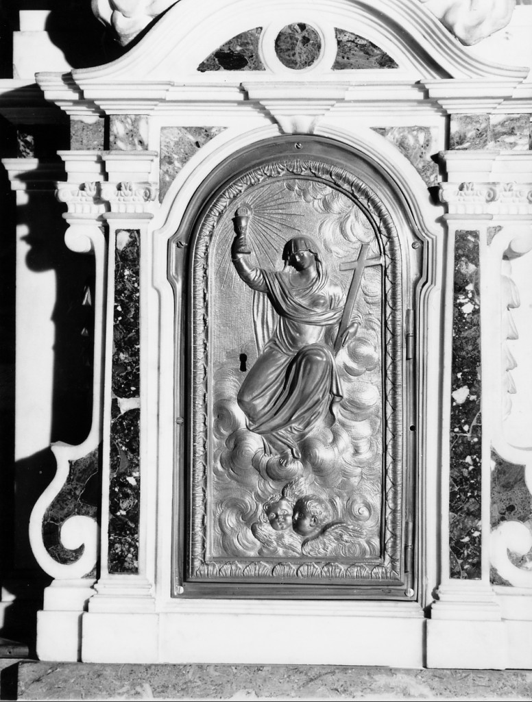 Allegoria dell'Eucarestia (sportello di tabernacolo) - ambito emiliano (prima metà sec. XVII)