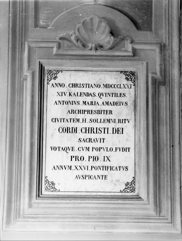 lapide - manifattura emiliana (sec. XIX)