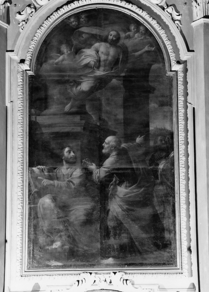 San Marco Evangelista inviato da San Pietro a fondare la Chiesa di Alessandria (dipinto) di Collina Mariano (sec. XVIII)