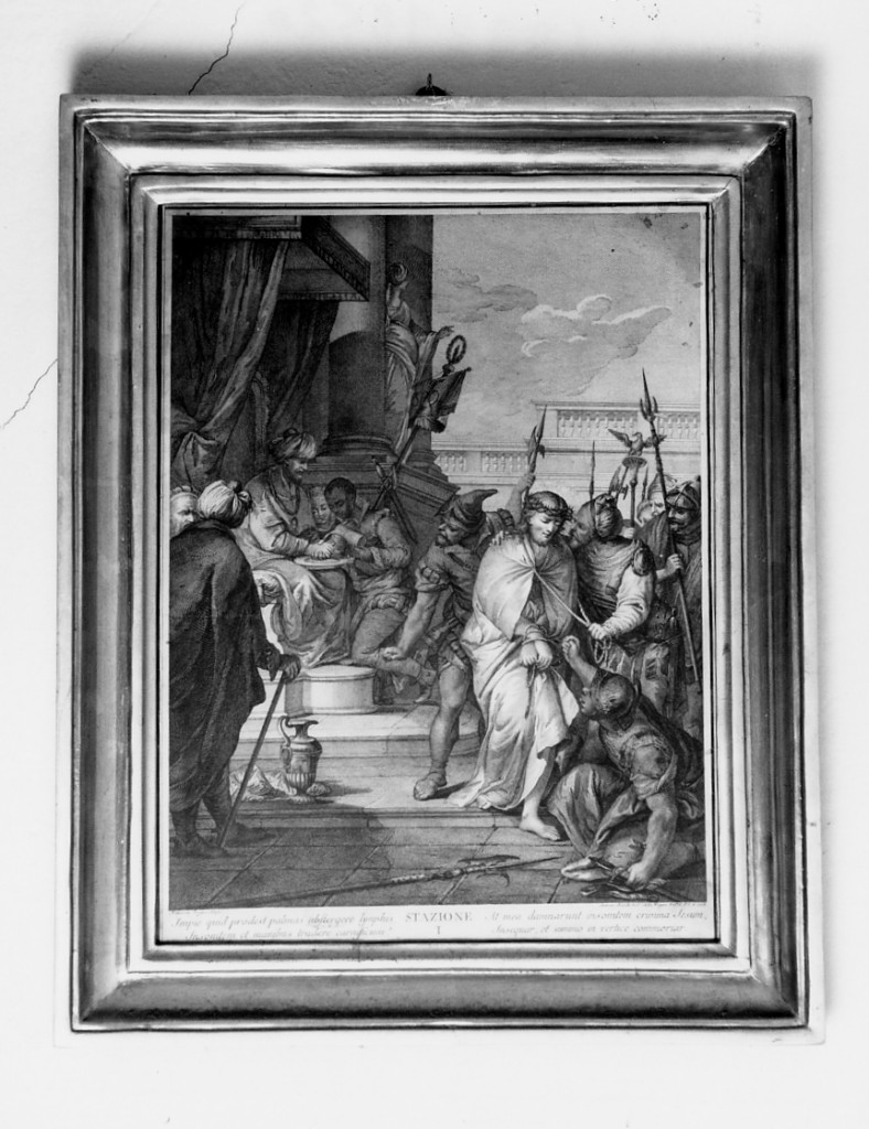 Stazioni della Via Crucis (incisione, insieme) di Zugno Francesco, Baratti Antonio, Wagner A (sec. XVIII)