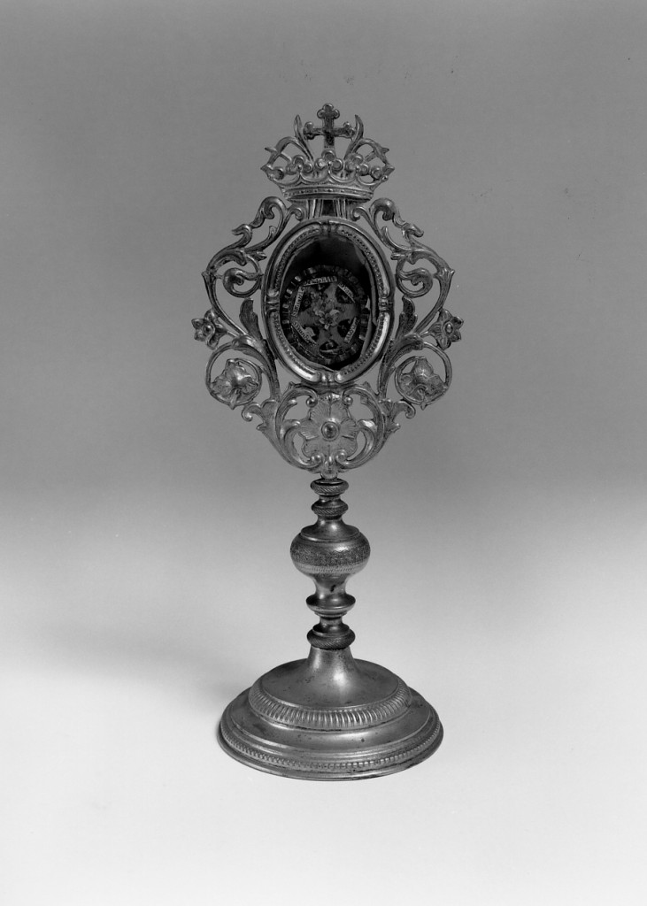 reliquiario - a ostensorio - manifattura emiliana (sec. XIX)