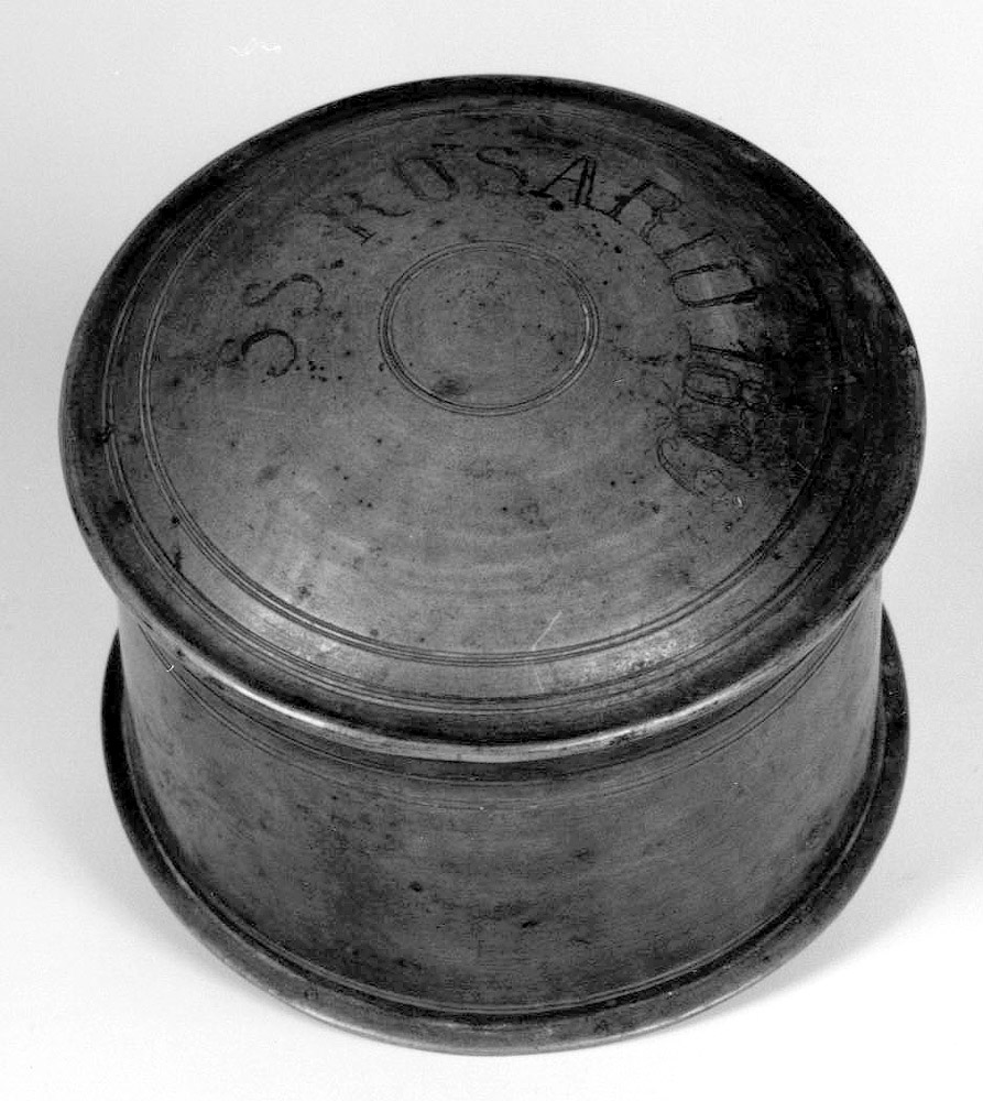 scatola per ostie - manifattura emiliana (sec. XIX)