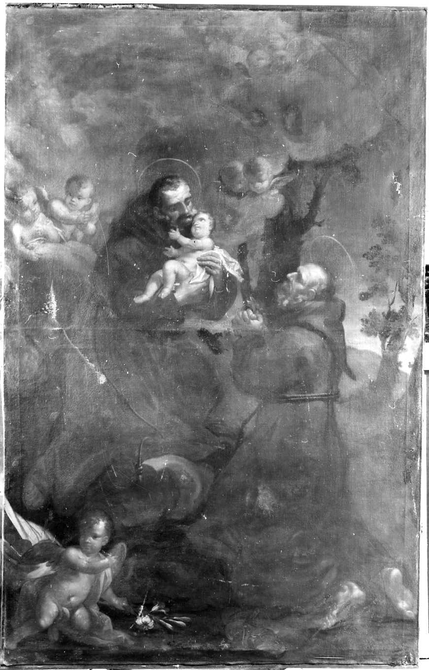 San Felice da Cantalice e S. Giuseppe da Leonessa (dipinto) di Ghedini Giuseppe Antonio (attribuito) (sec. XVIII)