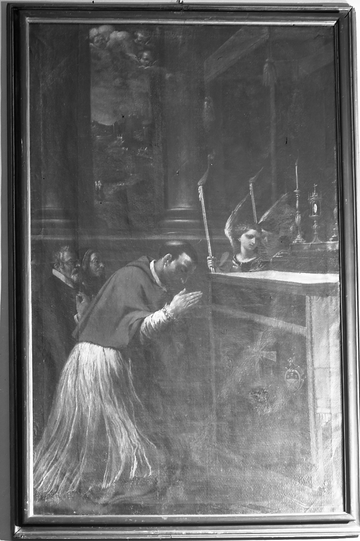 San Carlo Borromeo (dipinto) di Caletti Giuseppe detto Cremonese (sec. XVII)