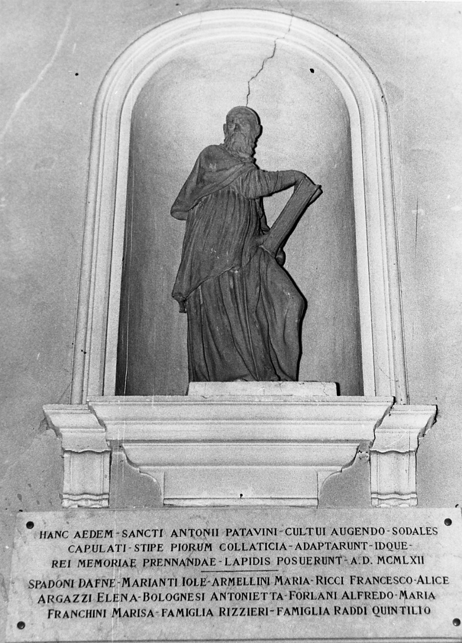 San Bonaventura da Bagnorea (scultura) di Ferreri Andrea (sec. XVIII)