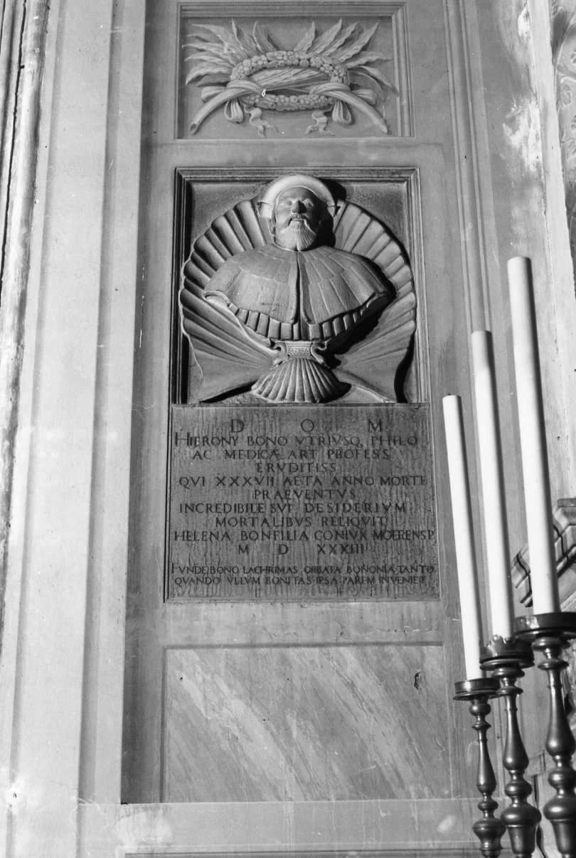 monumento funebre - ambito bolognese (sec. XVI)