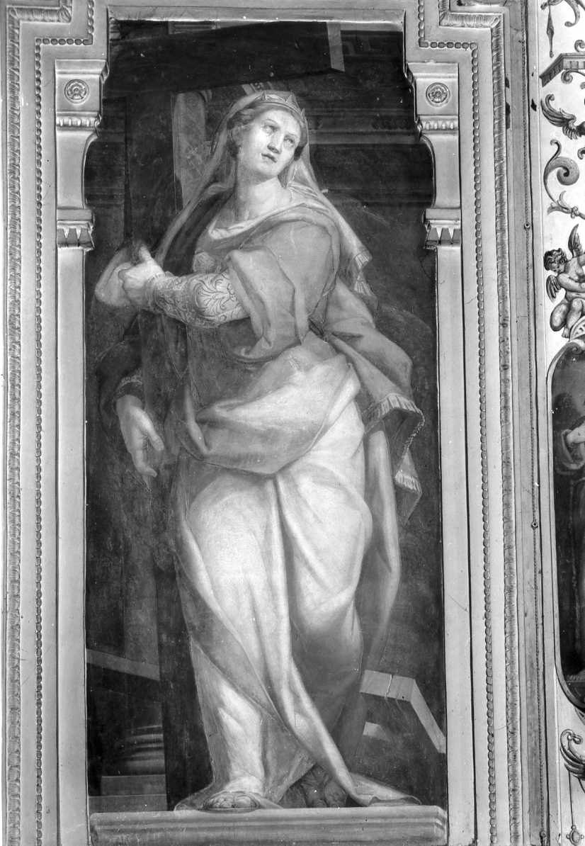 Sant'Elena, San Lorenzo, San Giovanni Battista, San Francesco (dipinto, complesso decorativo) di Samacchini Orazio (sec. XVI)