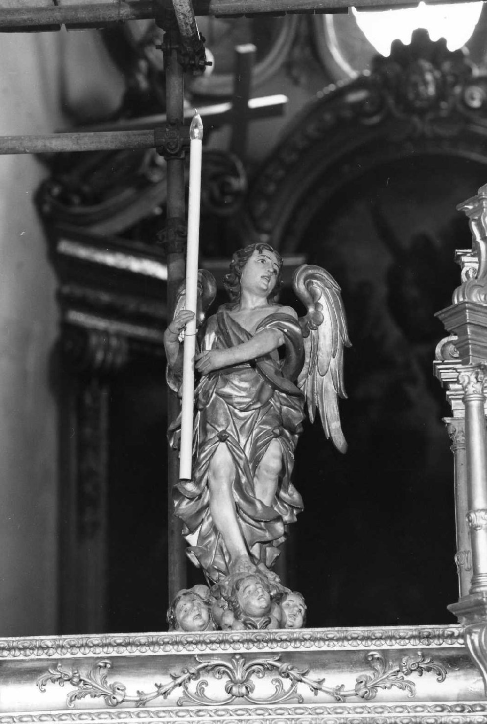 candelabro - ambito bolognese (prima metà sec. XVIII)