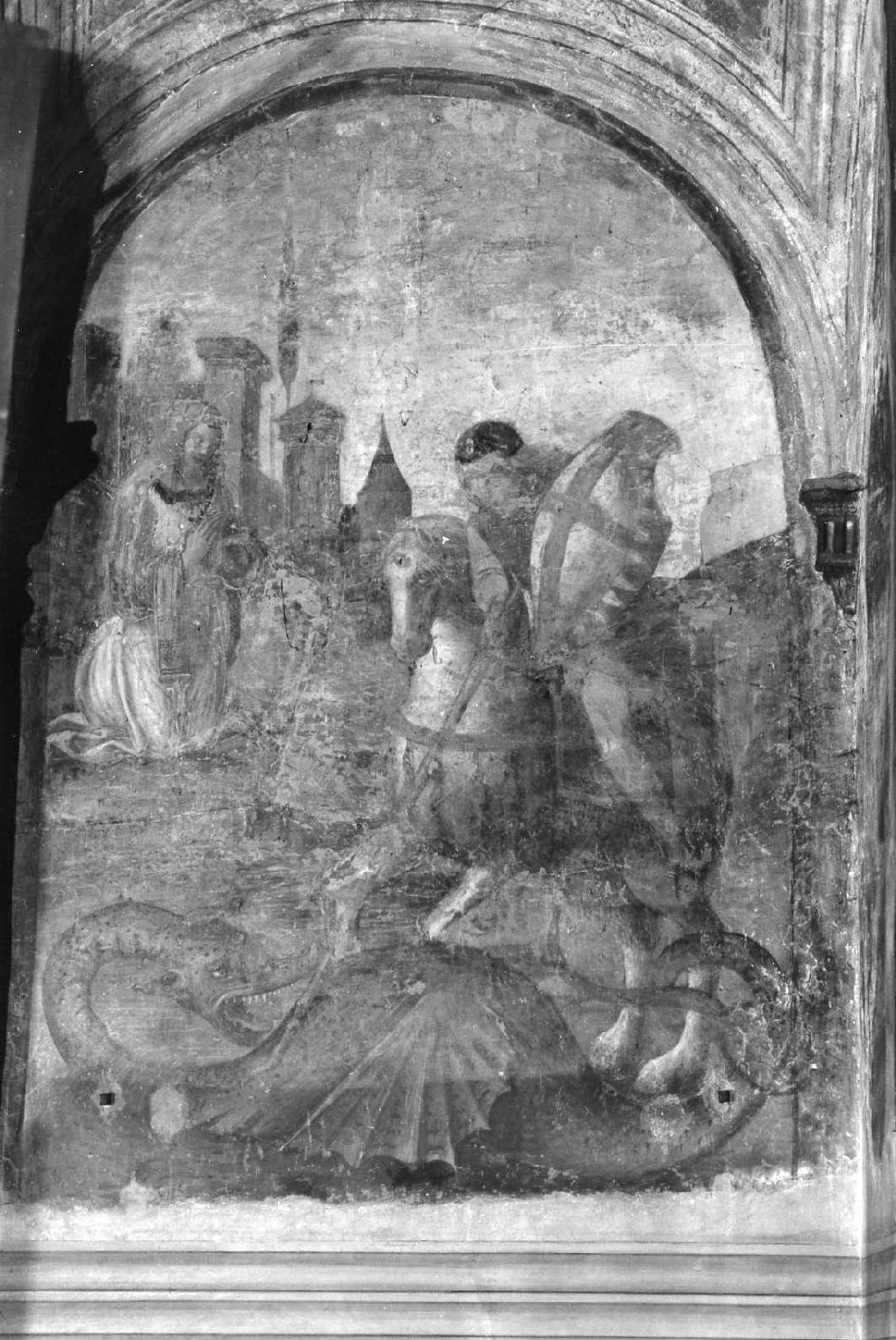 San Giorgio e il drago (dipinto) - ambito bolognese (sec. XVI)
