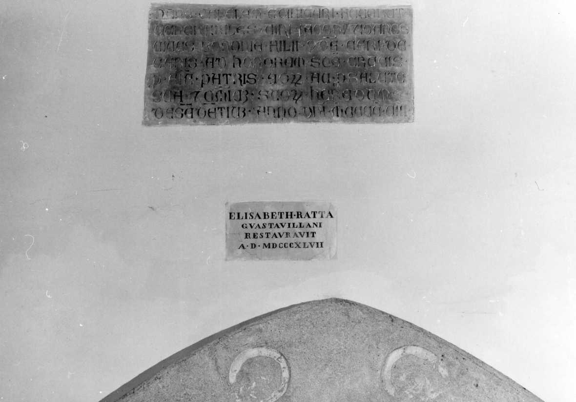 lapide celebrativa - ambito bolognese (sec. XIX)