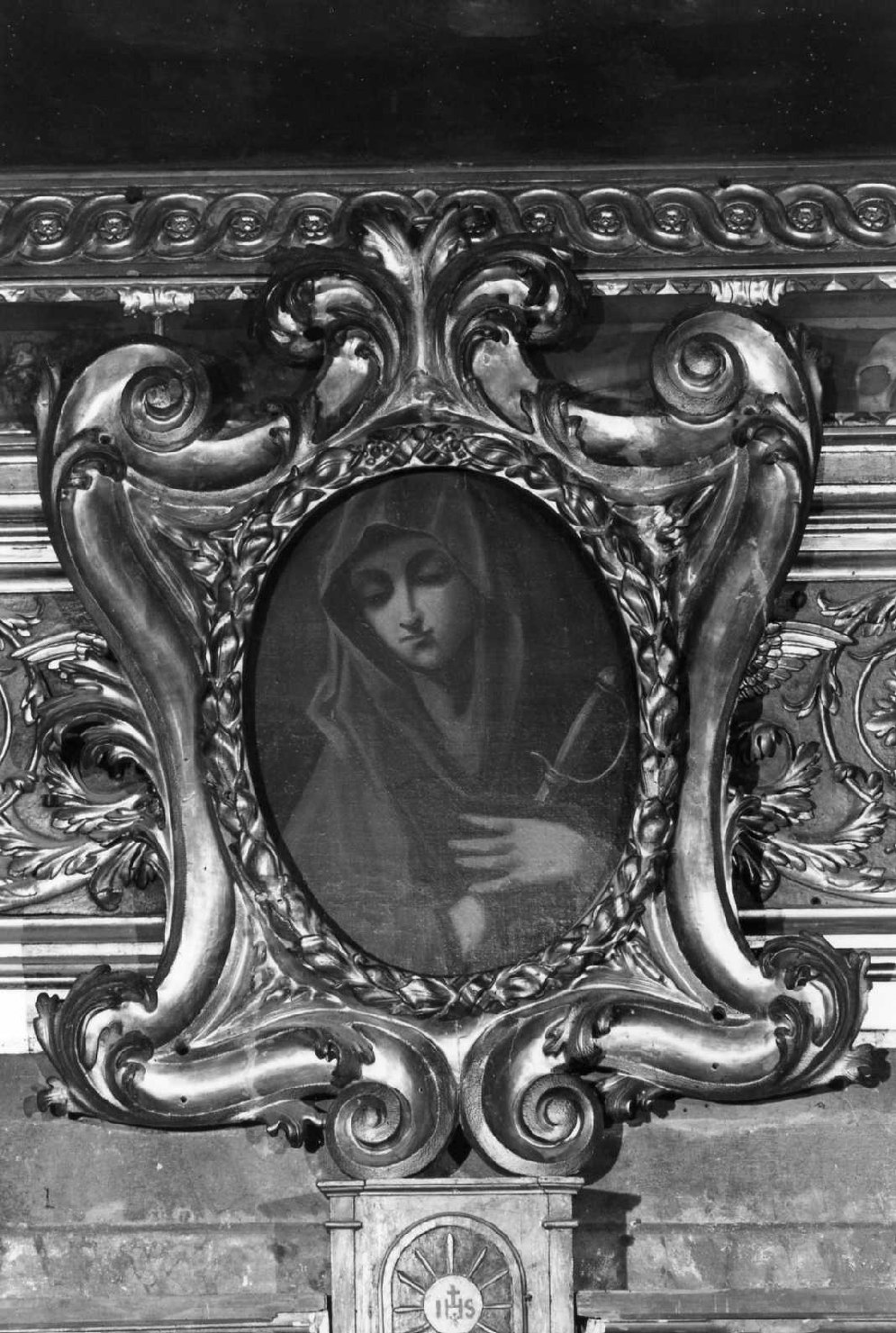 Madonna addolorata (dipinto) di Nusi Nicola (prima metà sec. XVIII)