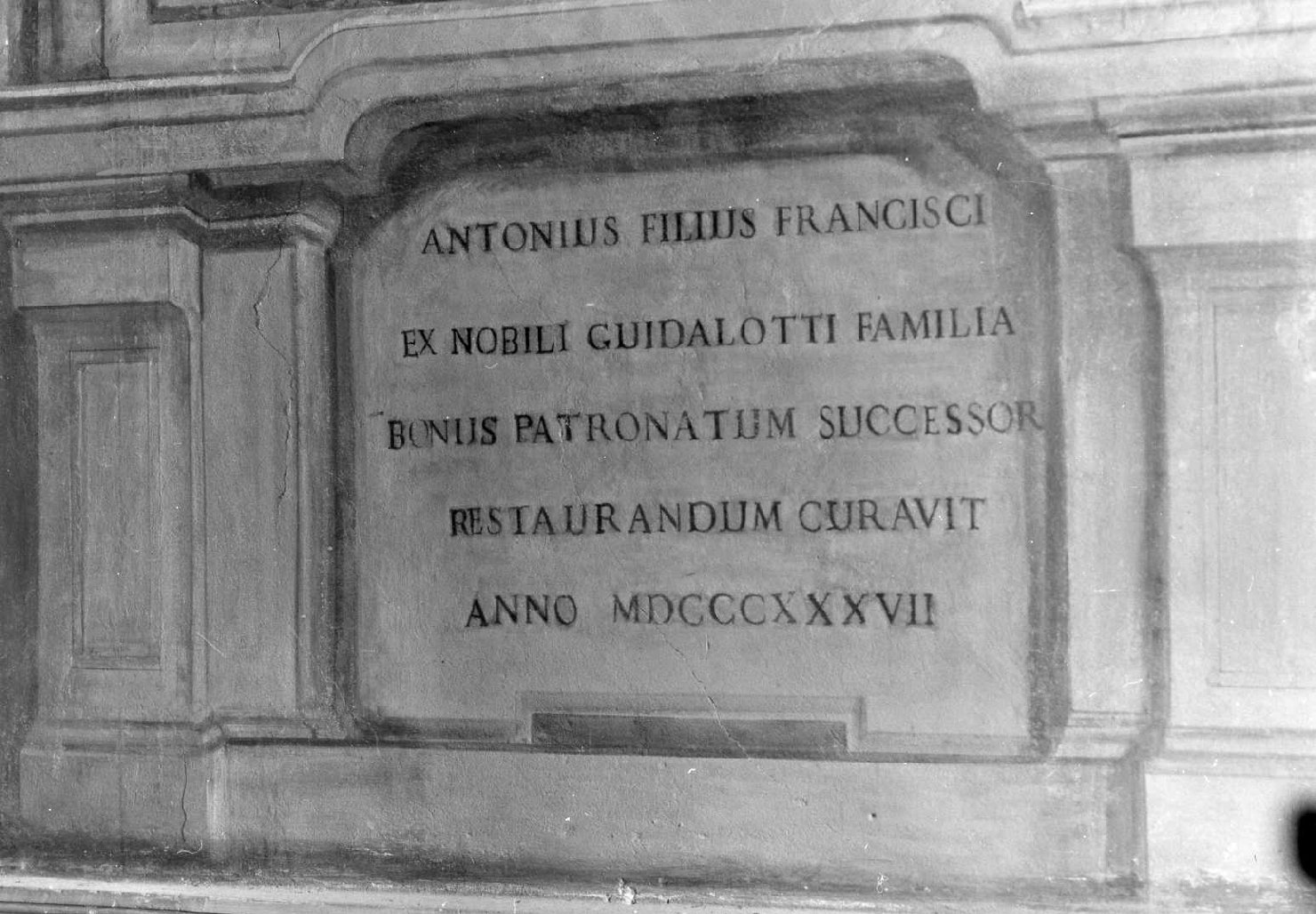 lapide celebrativa - ambito bolognese (sec. XIX)