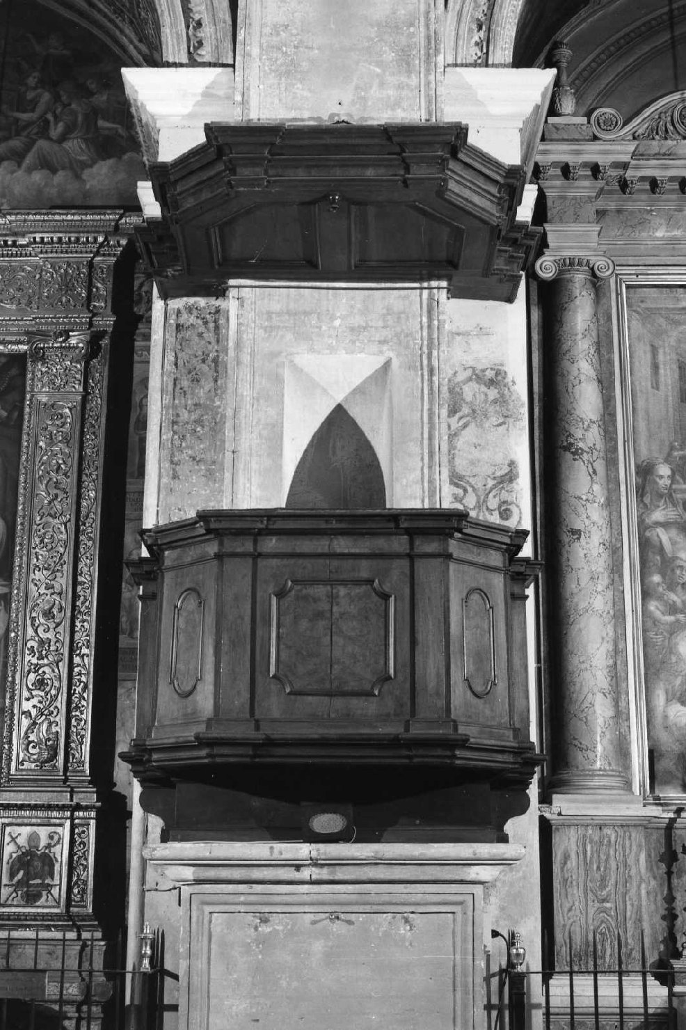 pulpito - ambito bolognese (sec. XVII)