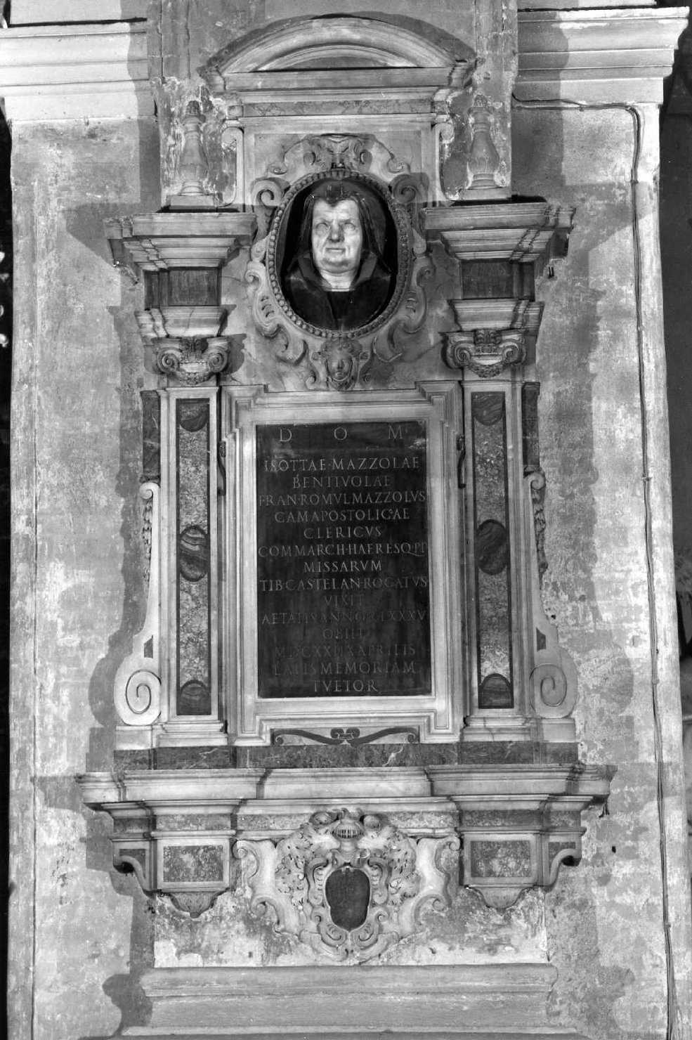 monumento funebre - ambito bolognese (sec. XVII)