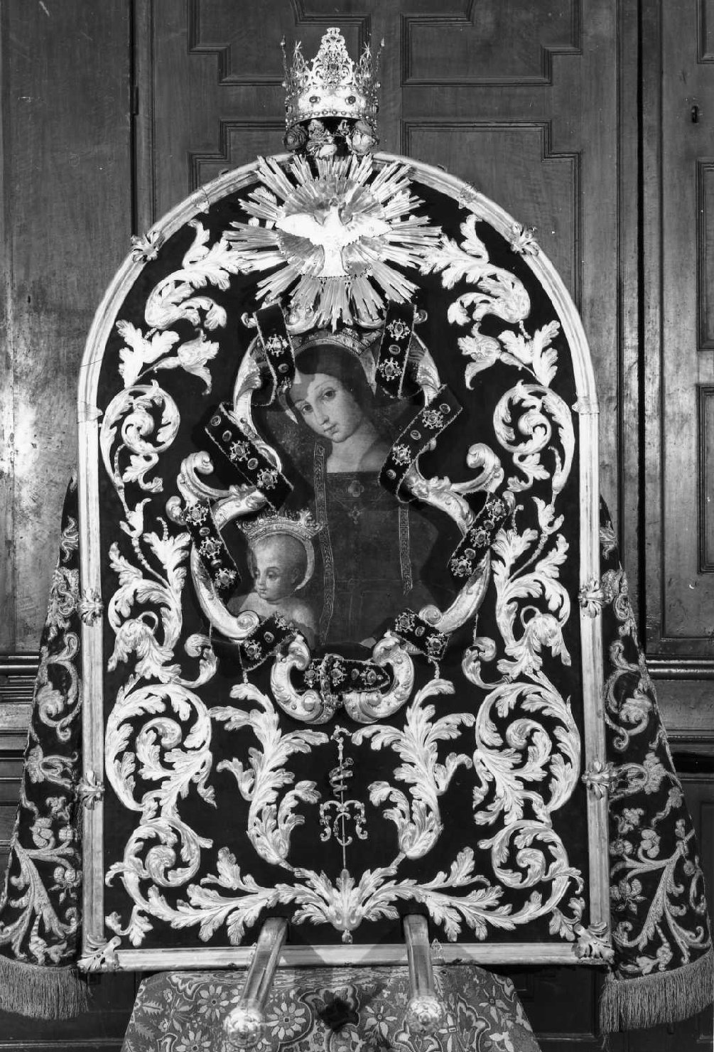 Beata Vergine della Cintura, Madonna con Bambino (dipinto) - ambito bolognese (metà sec. XVI)