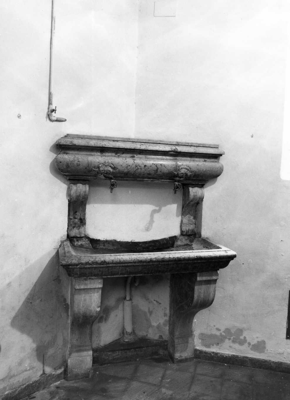 lavabo da sacrestia - ambito bolognese (metà sec. XVII)