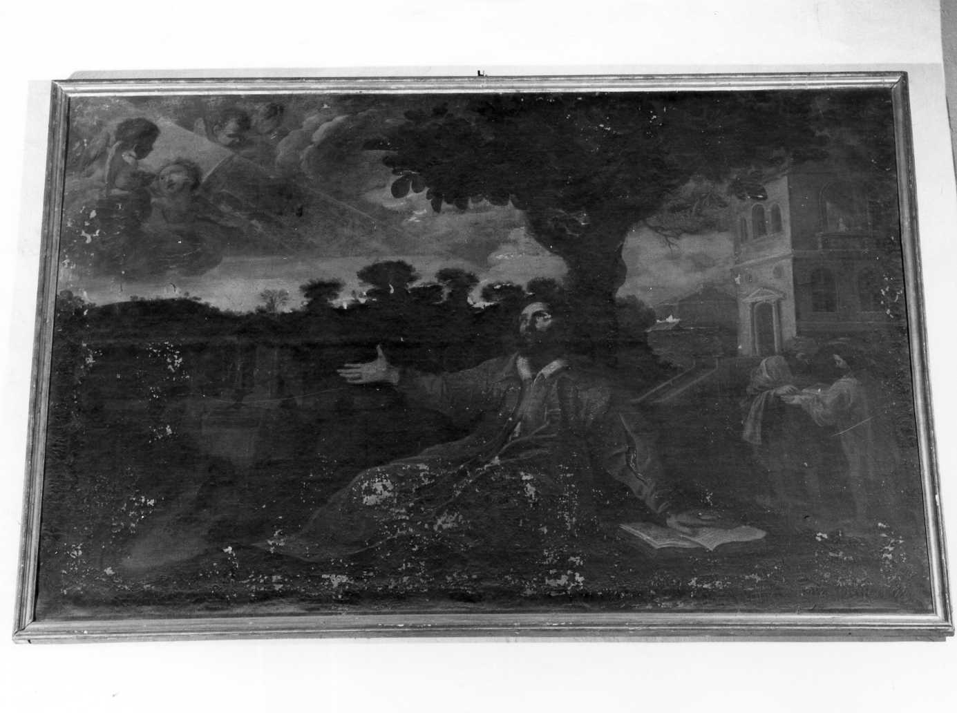 Sant'Agostino in estasi (?) (dipinto) - ambito emiliano (seconda metà sec. XVII)