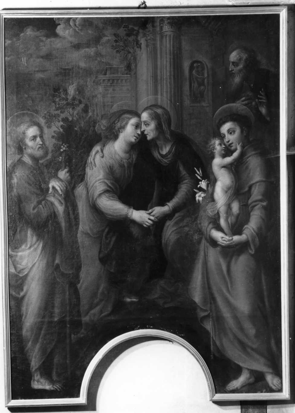 Visitazione (dipinto) di Ansaloni Vincenzo (prima metà sec. XVII)