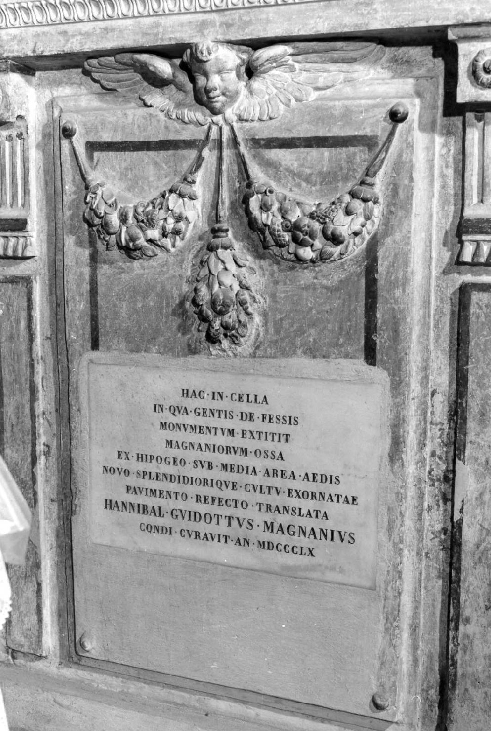 lapide celebrativa - ambito bolognese (sec. XIX)