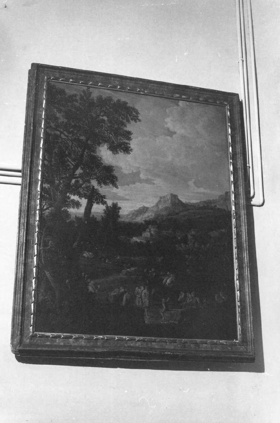 paesaggio con figure (dipinto) - ambito romano (?) (prima metà sec. XVIII)