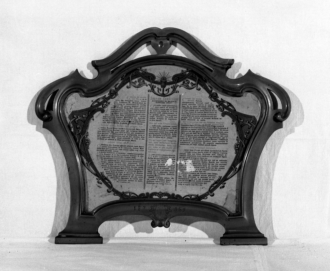 cartagloria - ambito bolognese (sec. XVIII)