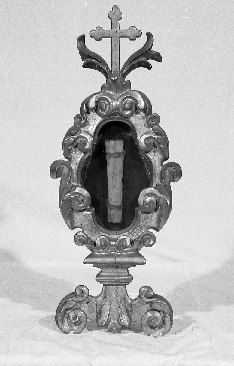 reliquiario - a ostensorio - ambito bolognese (secc. XVII/ XVIII)