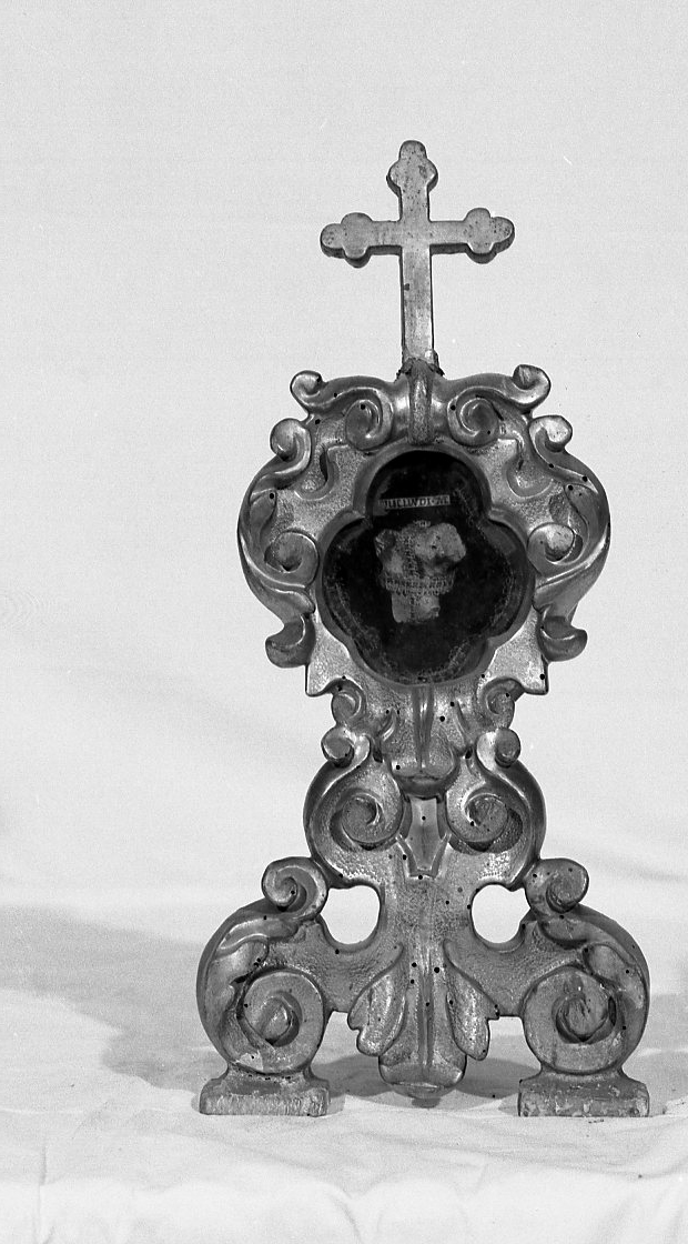 reliquiario - a ostensorio - ambito bolognese (secc. XVII/ XVIII)