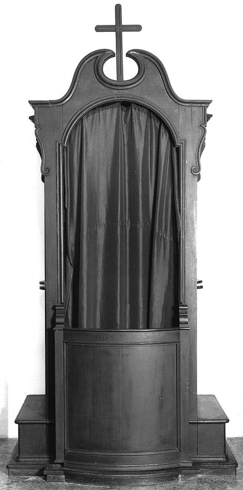 confessionale, serie - bottega bolognese (seconda metà sec. XIX)