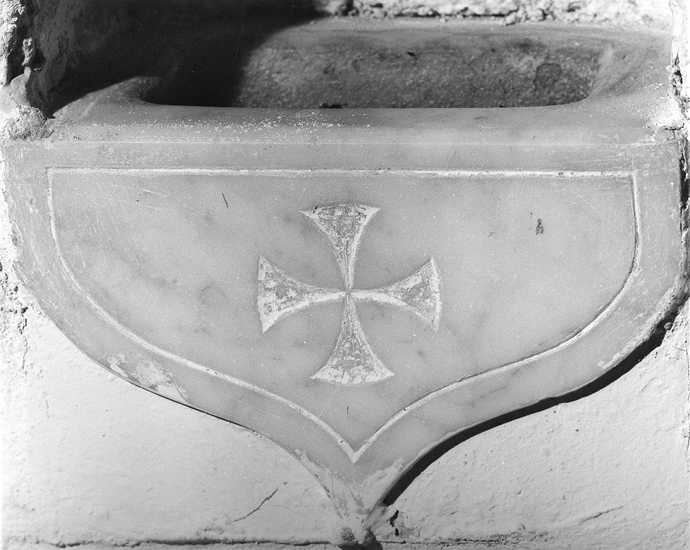 acquasantiera da parete - bottega Italia centro-settentrionale (prima metà sec. XIX)