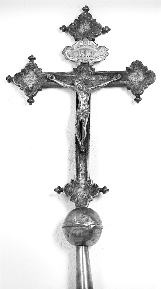 croce processionale - bottega bolognese (prima metà sec. XIX)