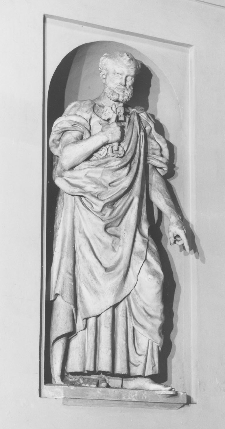 San Pietro (statua, opera isolata) di Bertelli Alfredo (metà sec. XIX)