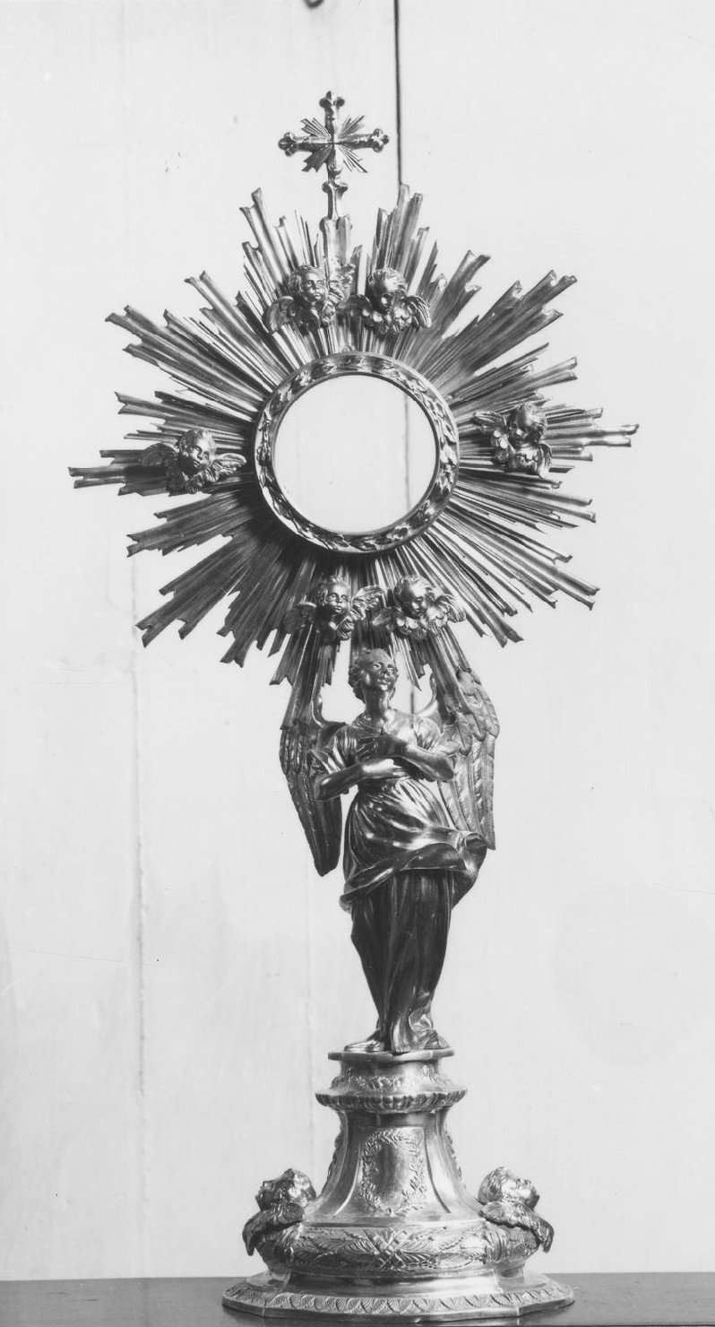 ostensorio - a raggiera, opera isolata - bottega emiliana (ultimo quarto sec. XVIII)