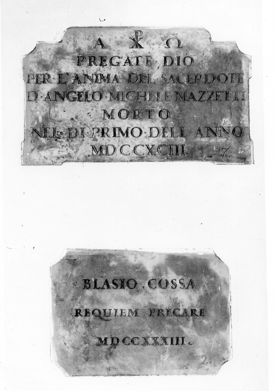 lapide, opera isolata - bottega emiliana (sec. XVIII)