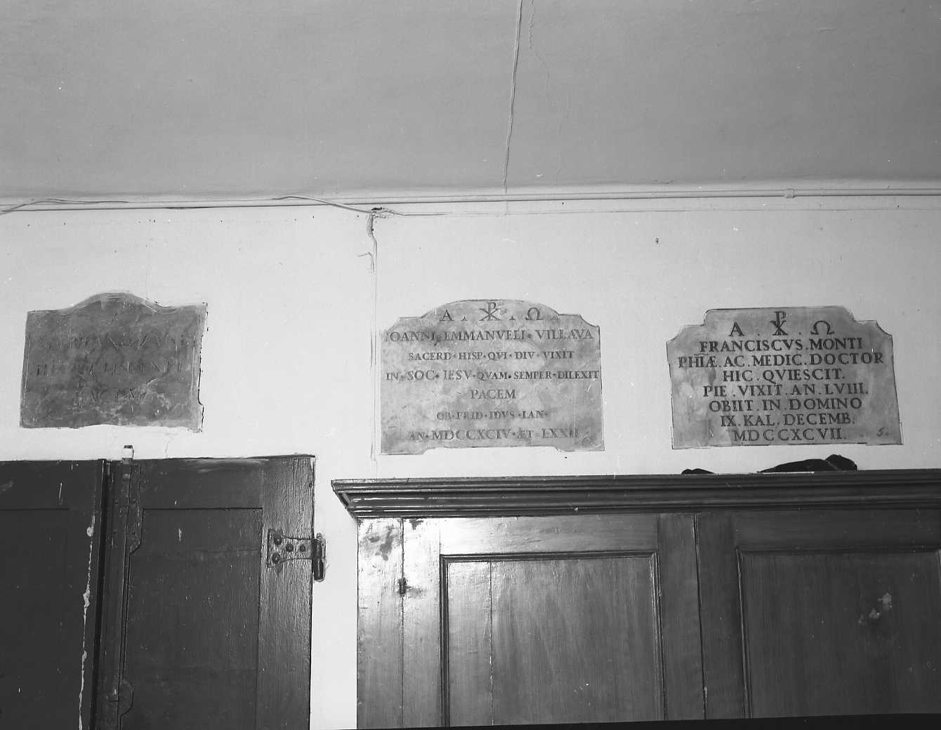 lapide, opera isolata - bottega emiliana (sec. XVIII)