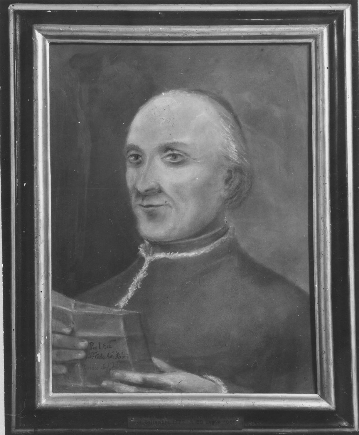 ritratto del dott. Carlantonio Fabri (dipinto) - ambito emiliano (prima metà sec. XIX)