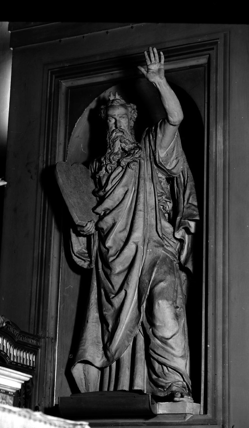 Mosè (statua, elemento d'insieme) di Bertelli Alfredo (metà sec. XIX)