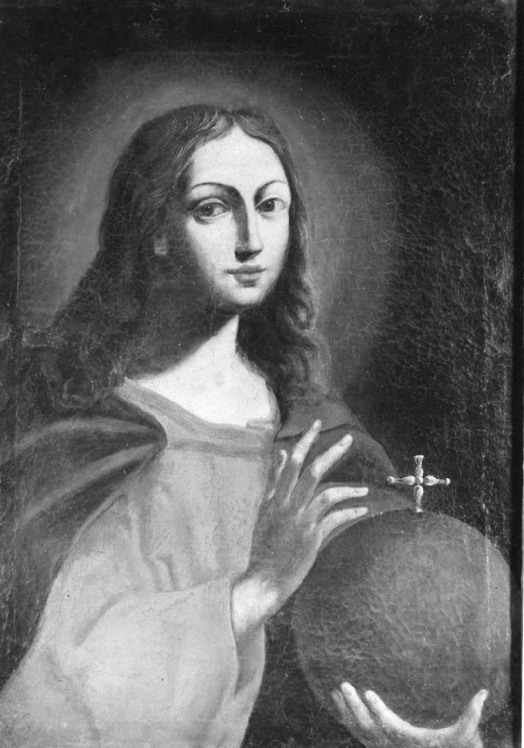 Gesù fanciullo col globo (dipinto) - ambito emiliano (sec. XVII)