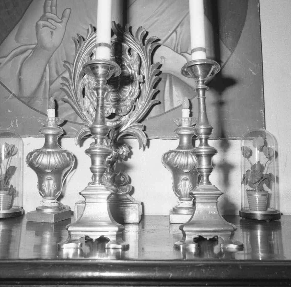 candeliere, serie - manifattura emiliana (sec. XVIII)