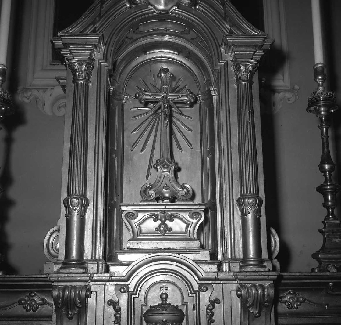 croce d'altare, insieme - manifattura emiliana (sec. XVIII)