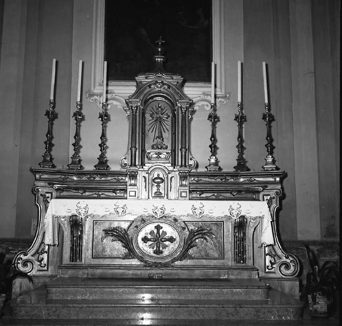 tabernacolo - a frontale architettonico - manifattura emiliana (sec. XVIII)