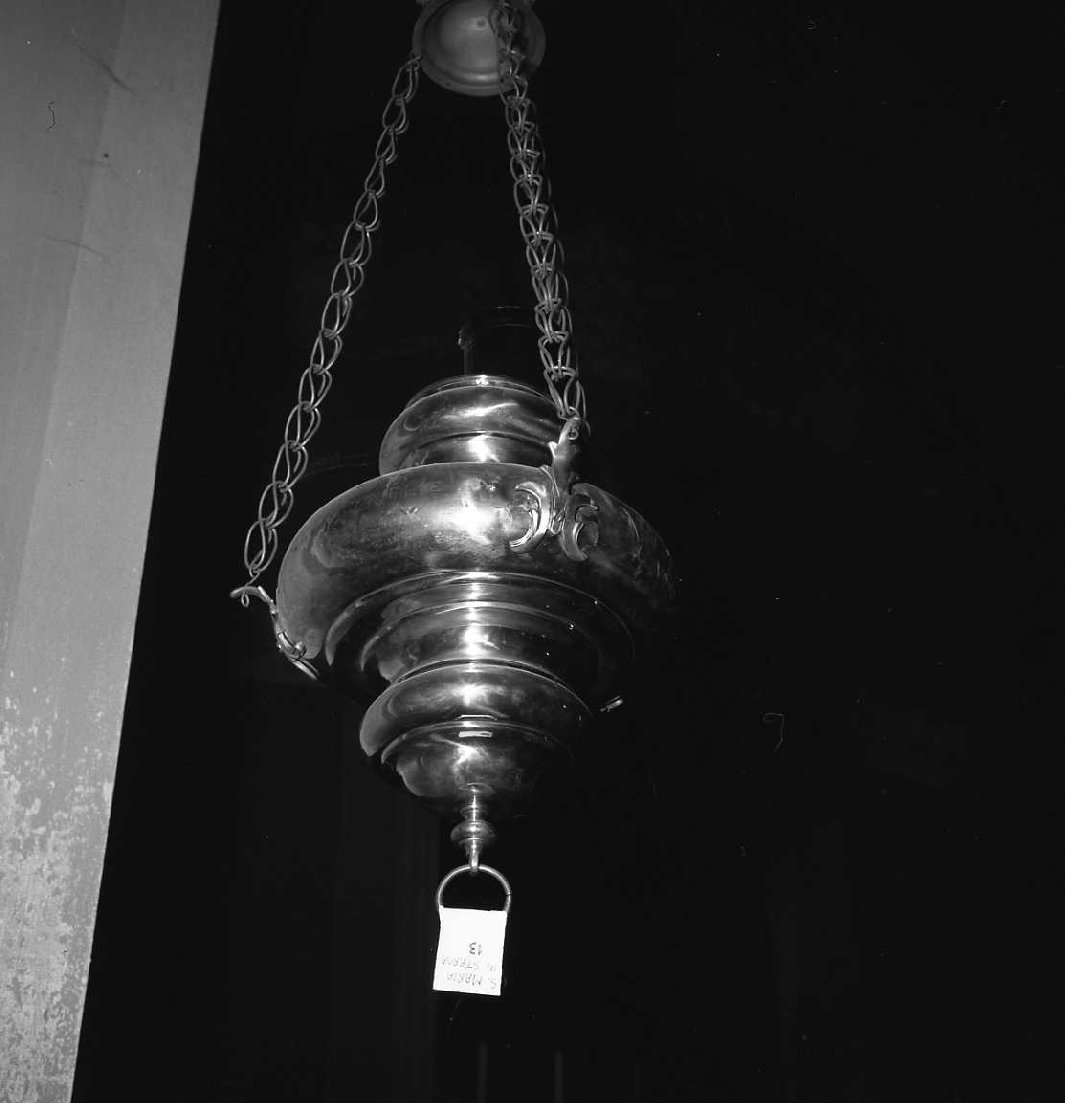 lampada pensile - manifattura emiliana (sec. XIX)