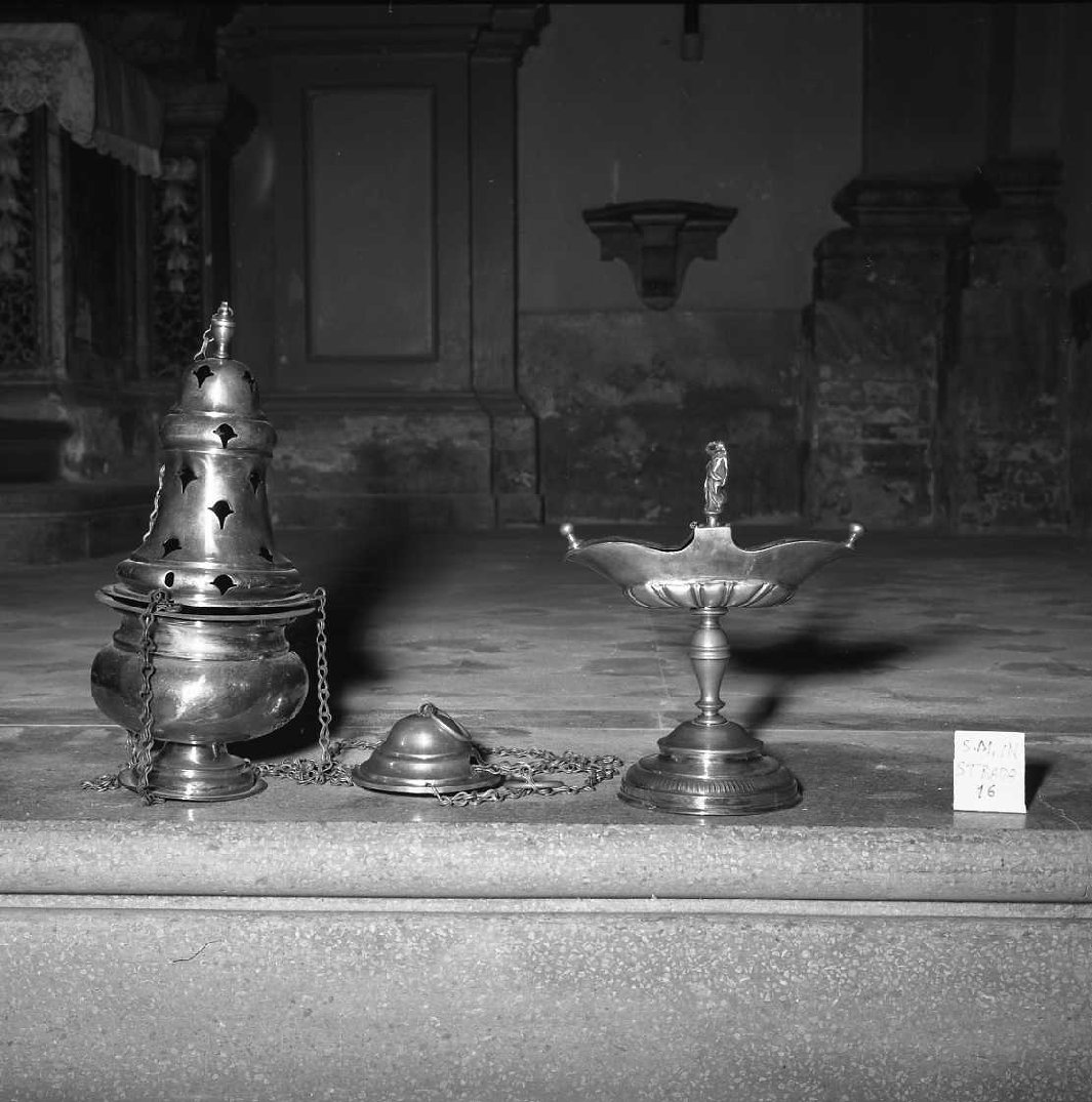 servizio per incensazione - manifattura emiliana (sec. XIX)