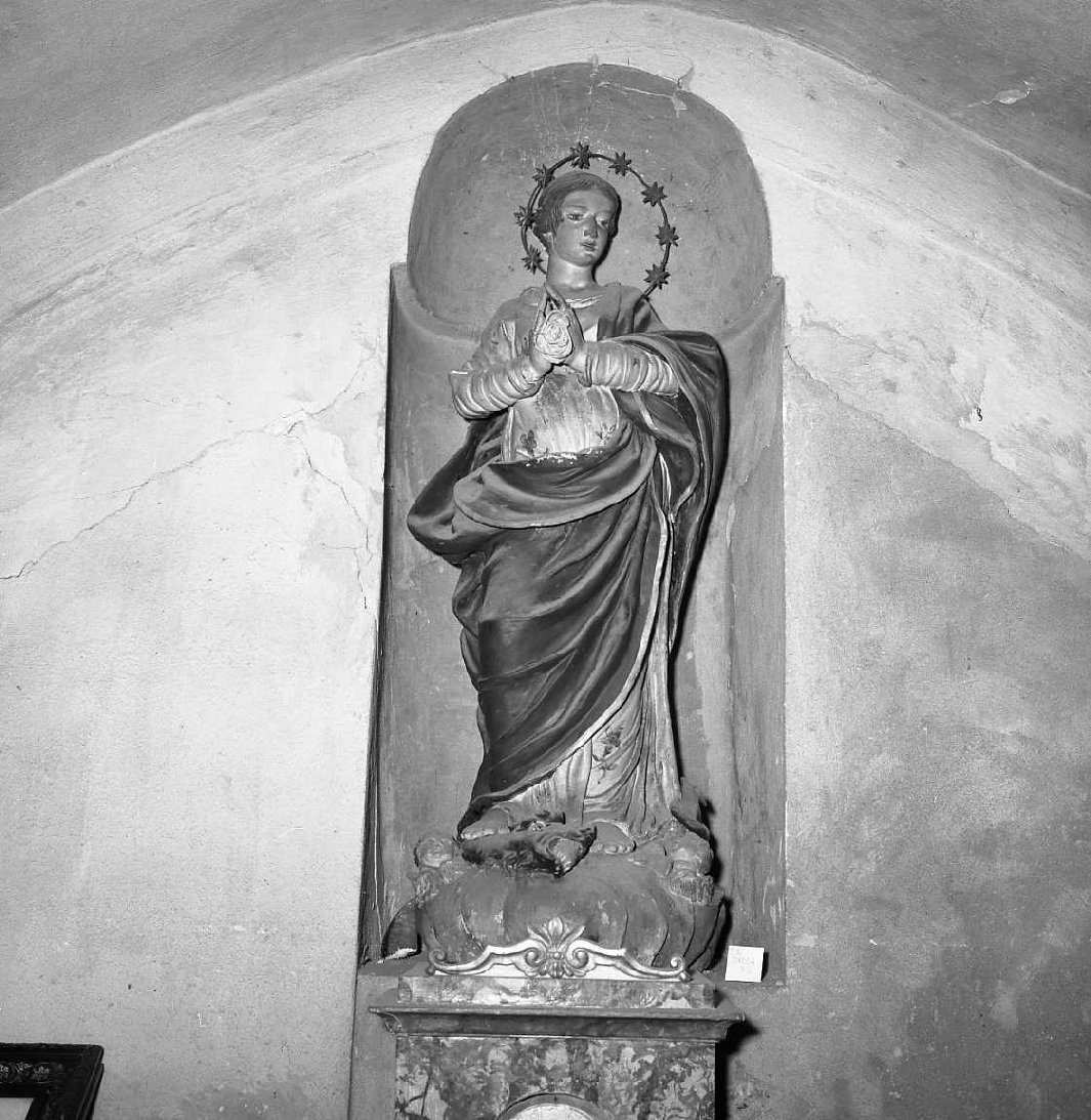 Madonna Immacolata (scultura) - bottega emiliana (prima metà sec. XIX)