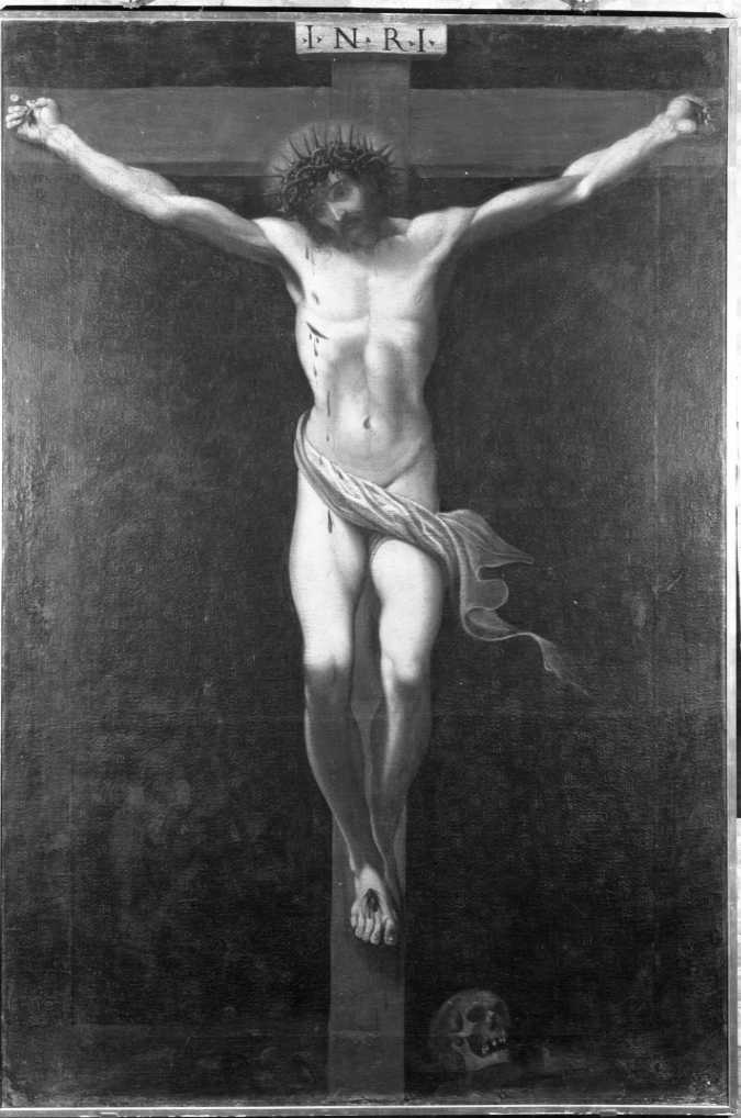 Cristo crocifisso (pala d'altare) di Carracci Ludovico (prima metà sec. XVII)