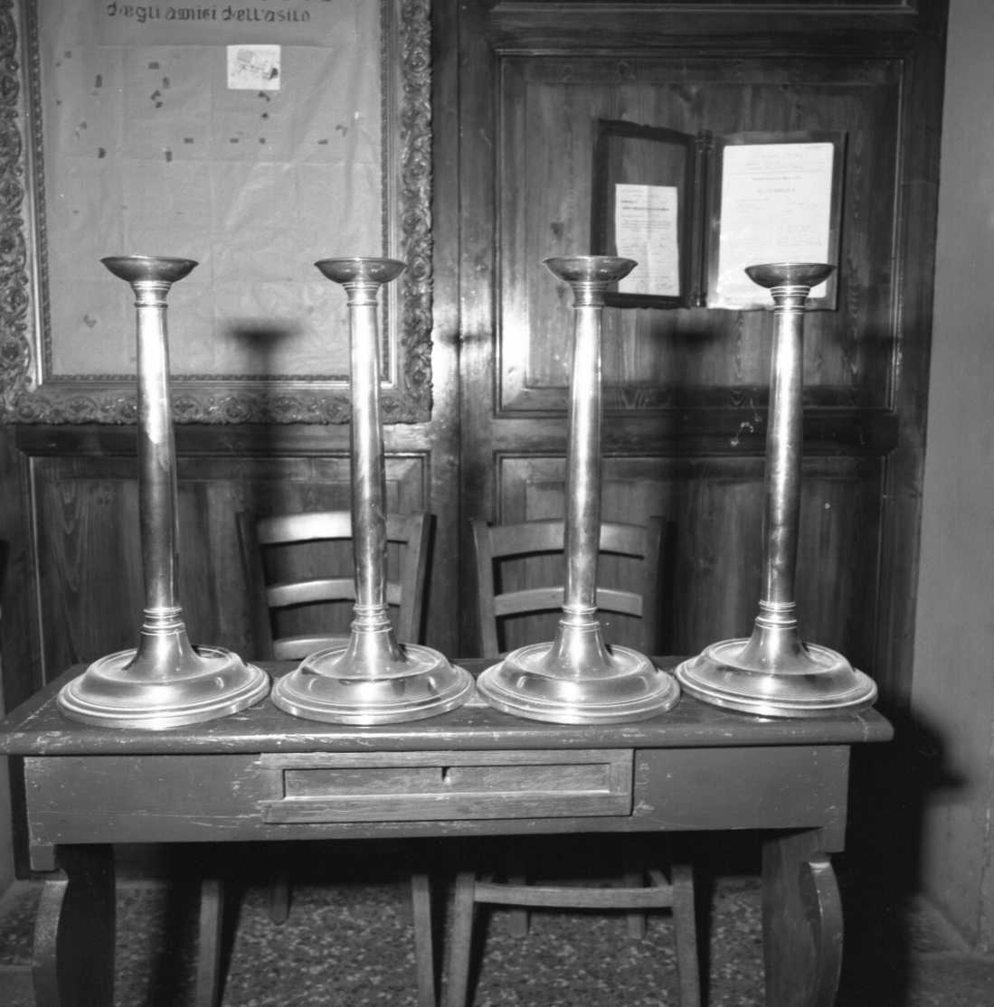 candeliere, serie - manifattura emiliana (sec. XIX)