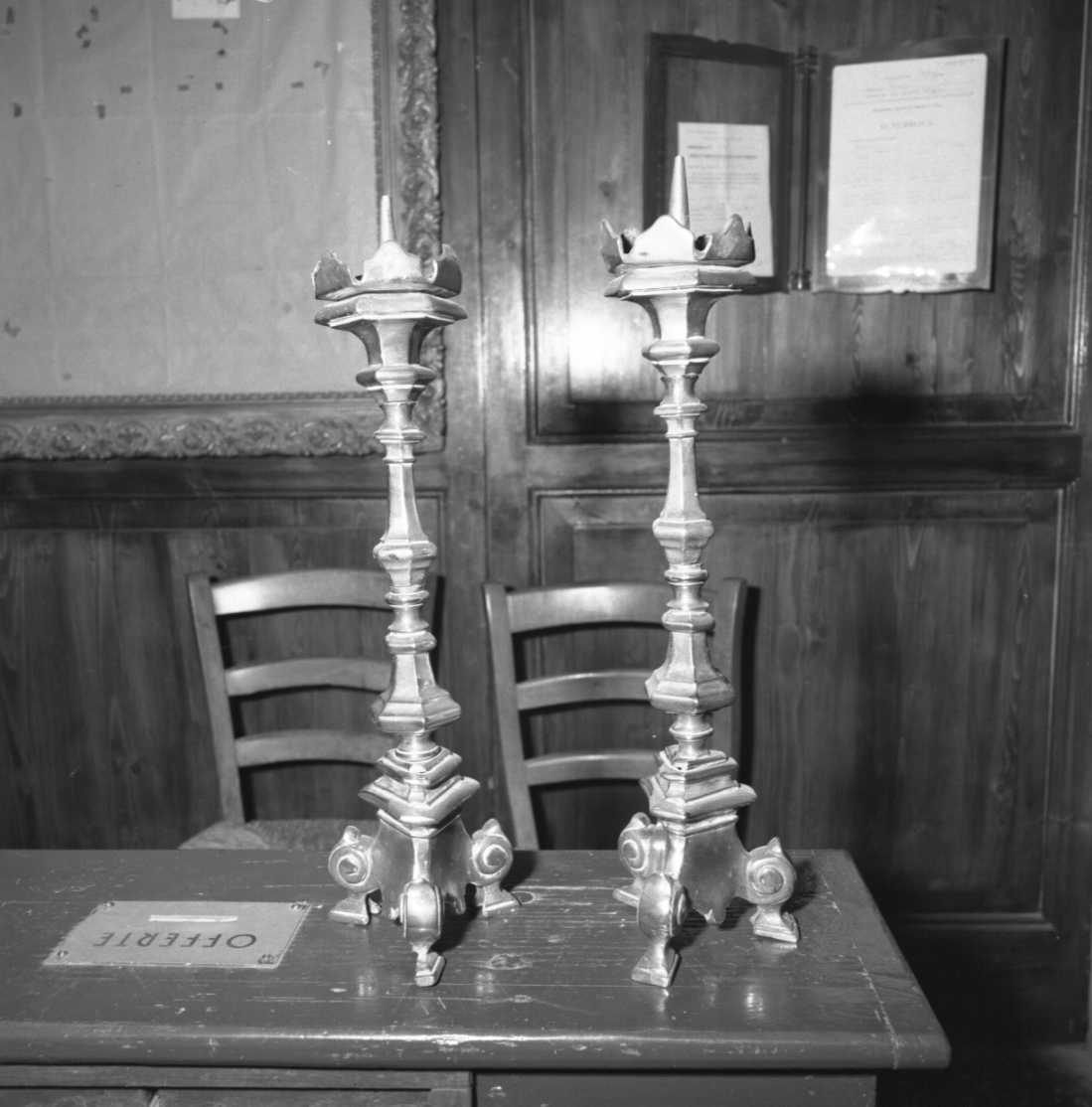 candeliere, serie - manifattura emiliana (sec. XVIII)